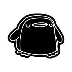 cartoon icon kawaii of a cute penguin