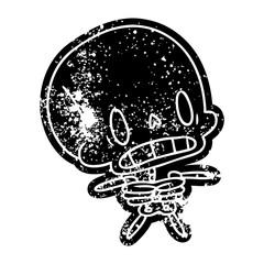 grunge icon kawaii cute dead skeleton