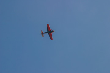 Acrobatic airplane. Air Races. Barcelona. Year 2005