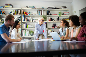 Entrepreneurs and business people conference in meeting room
