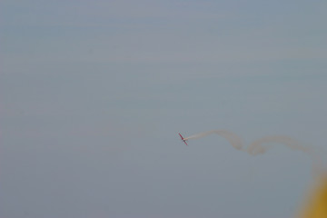 Acrobatic airplane. Air Races. Barcelona. Year 2005