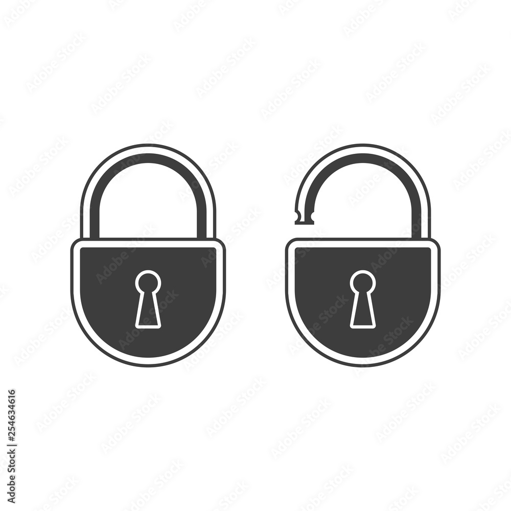 Poster lock open and lock closed.