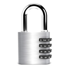 Code lock. 3d rendering illustration