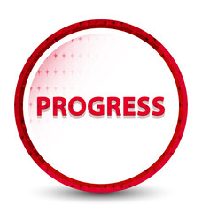 Progress misty frozen red round button