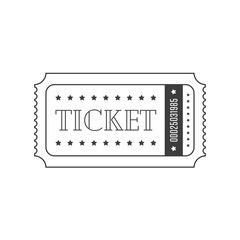 Vector ticket template.