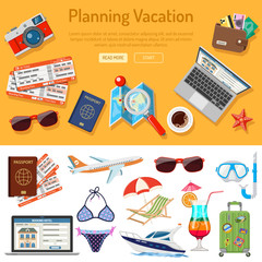 Planning Vacation Infographics