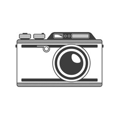 Vector retro camera.
