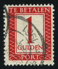 Netherlands retro stamp