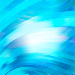 Smooth light lines background. Blue, white colors. Vector illustration.