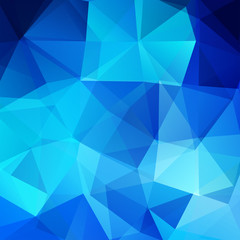 Background made of blue triangles. Square composition with geometric shapes. Eps 10