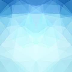 Blue polygonal vector background. Can be used in cover design, book design, website background. Vector illustration