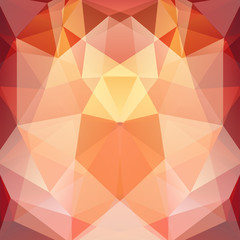 Background of geometric shapes. Orange mosaic pattern. Vector EPS 10. Vector illustration