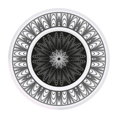 Luxury Art Deco Floral Pattern. Mandala Design. Vector Illustration. Oriental Pattern. Indian, Moroccan, Mystic, Ottoman Motifs. Anti-Stress Therapy Pattern