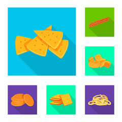Isolated object of Oktoberfest and bar sign. Set of Oktoberfest and cooking vector icon for stock.