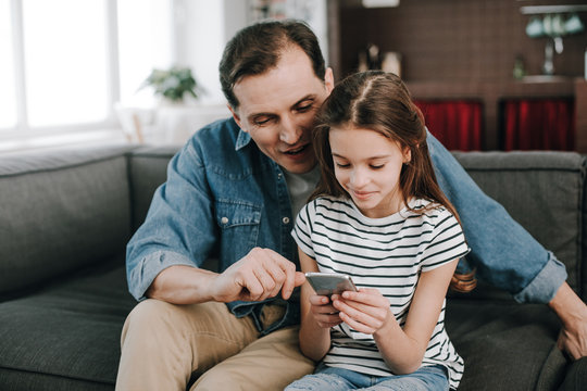 Father and daughter enjoying time together at home
