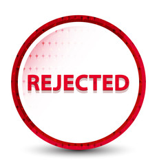 Rejected misty frozen red round button