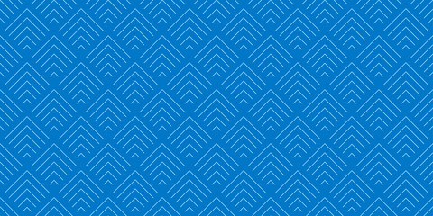Background pattern seamless geometric wave abstract blue color vector.