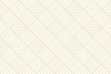 Fototapeta premium Background pattern seamless geometric abstract gold luxury color vector.