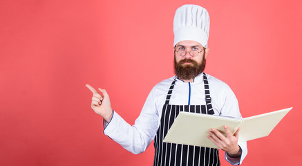 Save your time. Healthy food cooking. Vegetarian. Mature chef with beard. Dieting and organic food,...