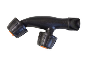 Nozzle Water Sprinkler Garden Spray,black sprayer on white background, sprayer for garden sprayer