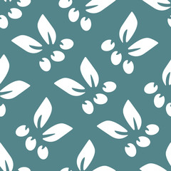 Simple floral seamless pattern.