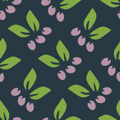 Simple floral seamless pattern.