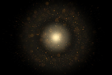 Cinematic dust photo overlay, bokeh overlay