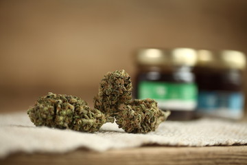 close up recreation marijuana medical cannabis oil cbd