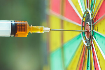 Syringe, concept analysis of disease before treatment.