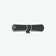 Folded Diploma Vector Icon