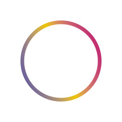 Social media icon user. User frame instagram with gradient.Insta user button, symbol, sign. Instagram stories user logo, image. Vector illustration. EPS 10.