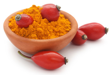 Rose hips with powder