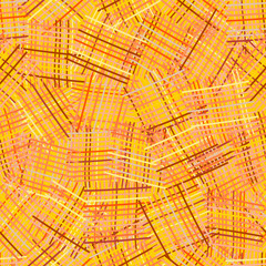 Stoffe zum Nähen Seamless light pattern with chaotic grunge striped checkered square elements