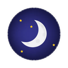 Moonlight night vector
