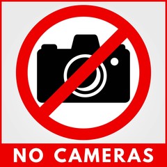 No Photo camera sign. Vector illustration.