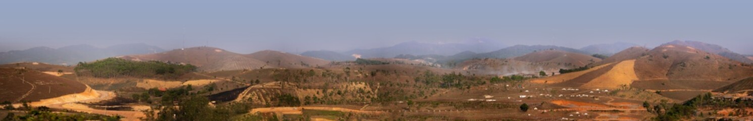 Panoramic of Xieng Khouang province, Laos