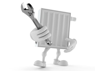 Radiator character holding adjustable wrench