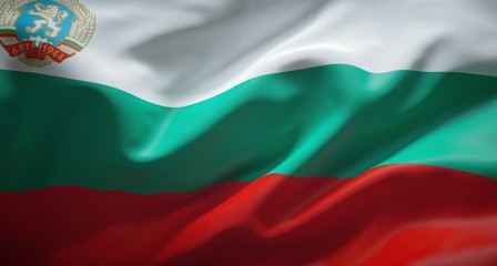 Fototapeta premium Official flag of the Republic of Bulgaria.