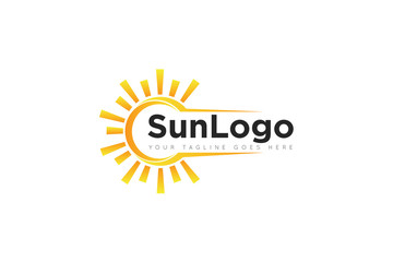 sun logo and icon Vector design Template. Vector Illustrator Eps.10