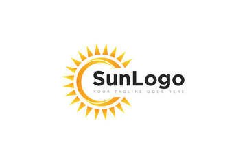 sun logo and icon Vector design Template. Vector Illustrator Eps.10