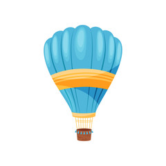 Hot air balloon concept. Vector flat illustration.