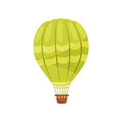 Hot air balloon concept. Vector flat illustration.