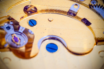 Detail of mechanical clockwork