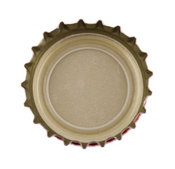 red metal cork isolated on white background