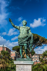 Naples, Italy - November, 2018: Napoli street on the sunny days.