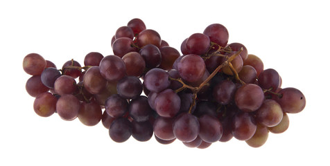 grapes on branch isolated on white background