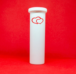 red plastic container