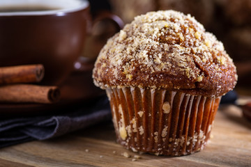 Pumpkin Muffin and Cup of Coffee