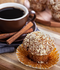 Pumpkin Muffin and Cup of Coffee