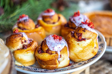 Fresh Home made Strawberry Rolls.